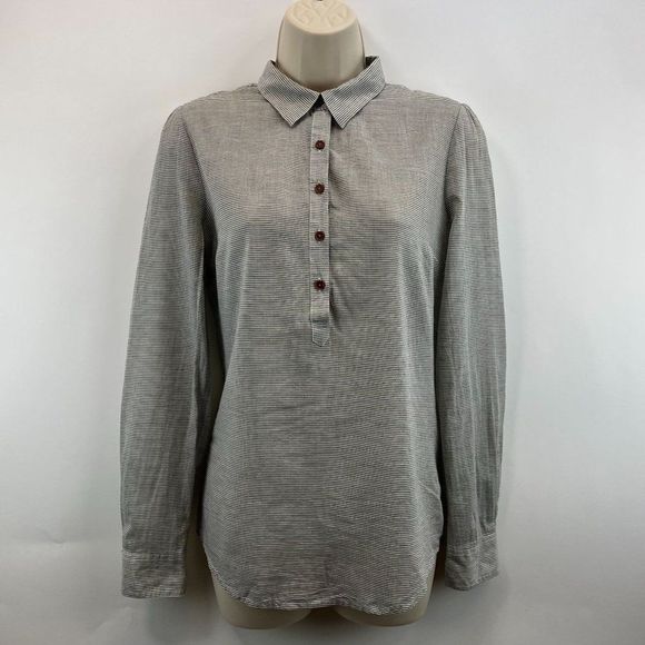 Trovata Tops - Birds of Paradis Trovata Womens Sz S Cotton Striped Lace Blouse